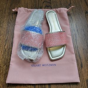 Stuart Weitzman Summer Raffia Slide Sandal ✨️
